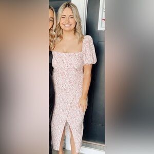 ASTR the label midi floral dress